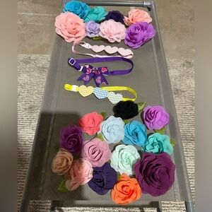 Bundle 4/$30 (24) TWO DOZEN COLOURFUL PIECES -florets + collar/ chokers